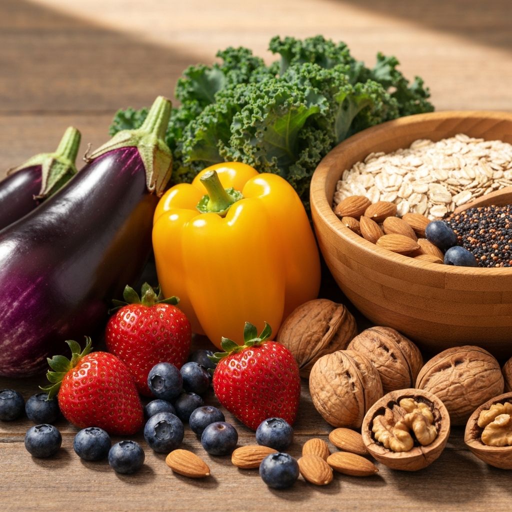 Fresh fruits, vegetables and whole foods